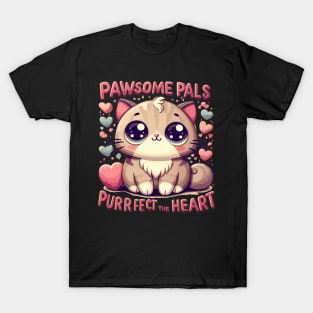 "Heartwarming Companion: Pawsome Pals" T-Shirt